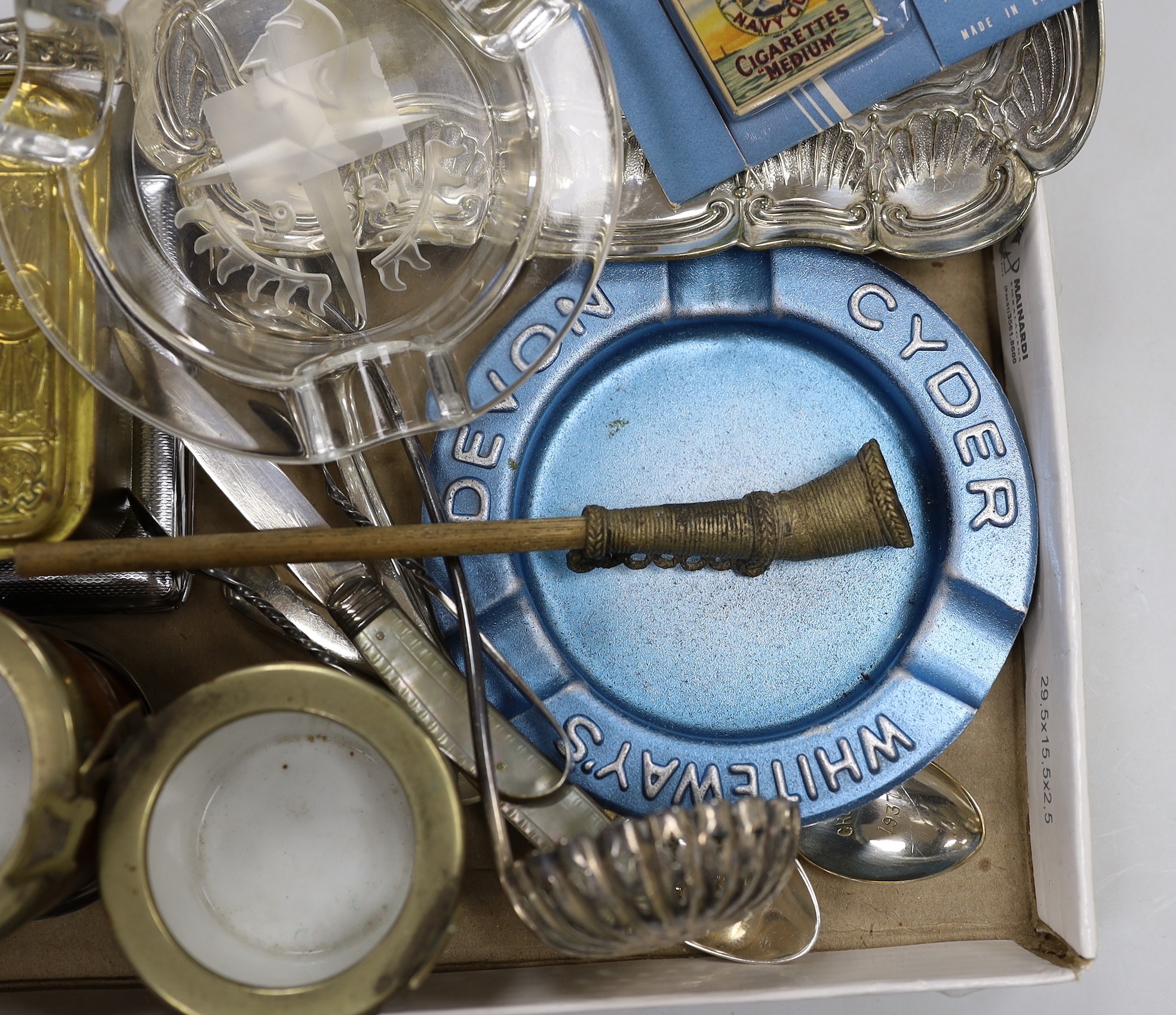A group of mixed collectables, pen knives, etc.